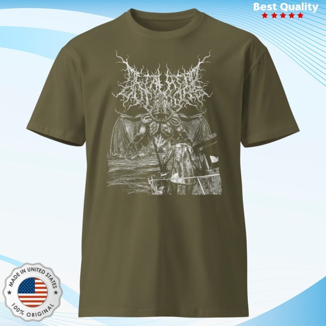 Official Metalhead Outdoors Merch Cthulhu: Tentacles of Doom Men's Premium T-Shirt Army