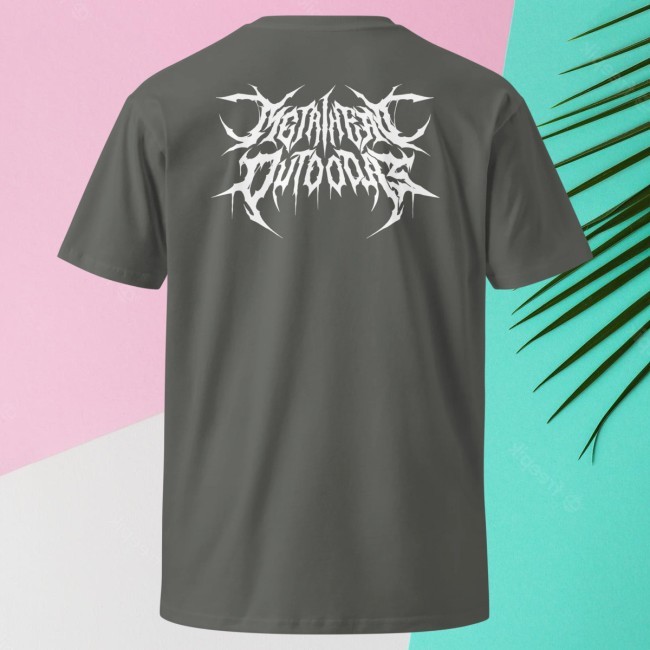 Official Metalhead Outdoors Merch Walleye Death Cult Men's Premium T-shirt Charcoal