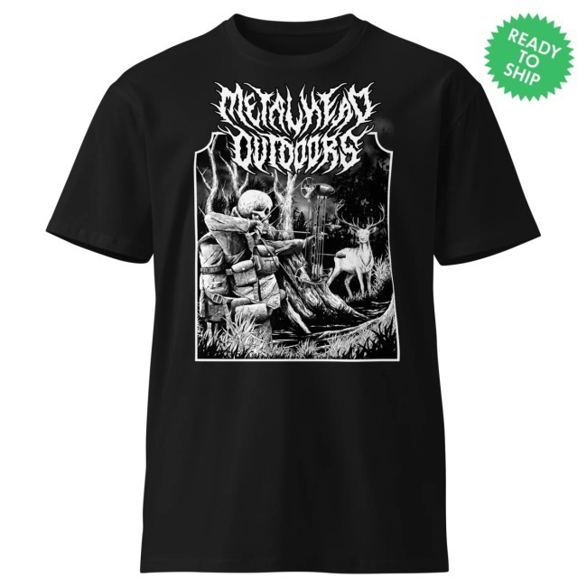 Official Metalhead Outdoors Merch Full Draw Men's Premium T-Shirt